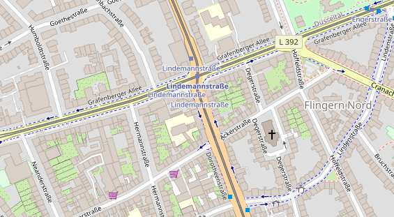 Physiotherapie auf Satellitenbild