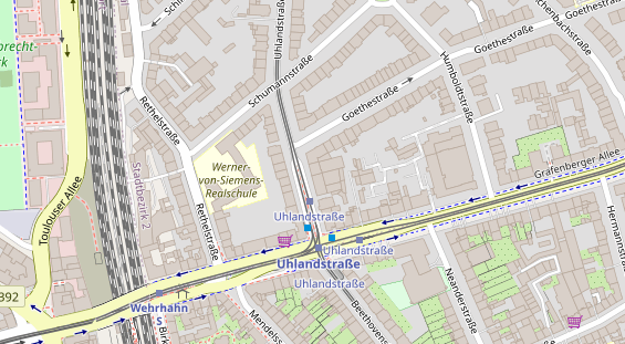 Physiotherapie auf Satellitenbild