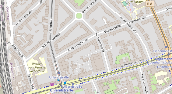 Physiotherapie auf Satellitenbild