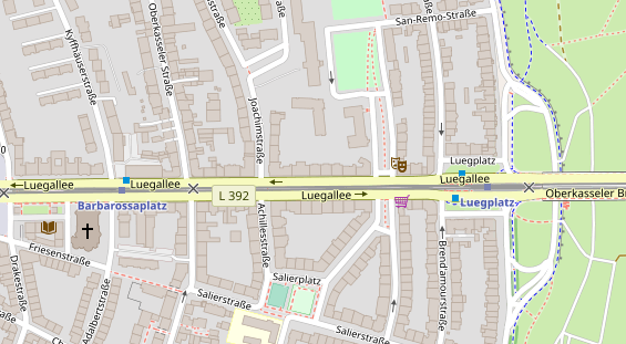 Physiotherapie auf Satellitenbild