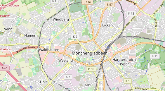 physical therapy on map