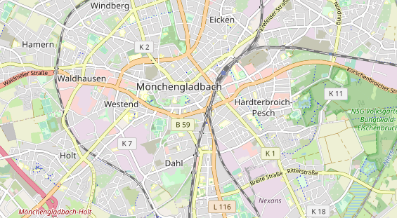 physical therapy on map