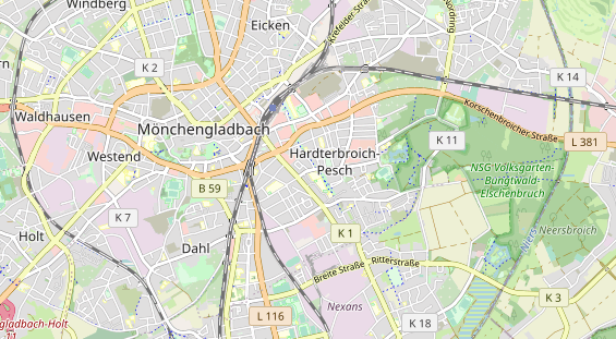 physical therapy on map