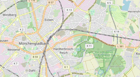 physical therapy on map