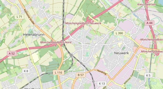 physical therapy on map