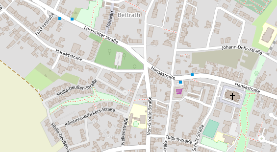 Physiotherapie auf Satellitenbild