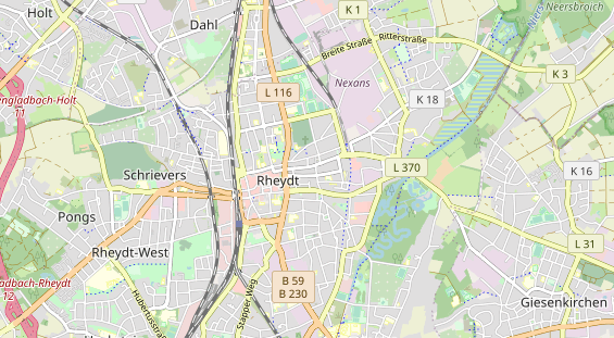 physical therapy on map