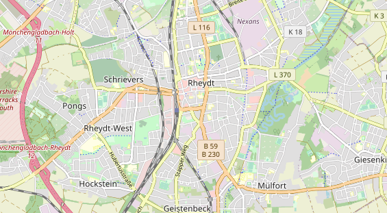 physical therapy on map