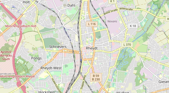 physical therapy on map