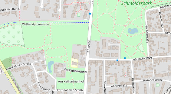 Physiotherapie auf Satellitenbild