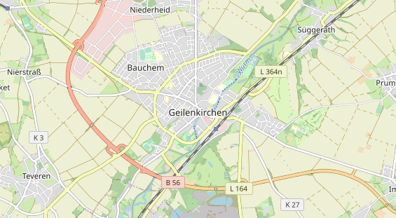 physical therapy on map