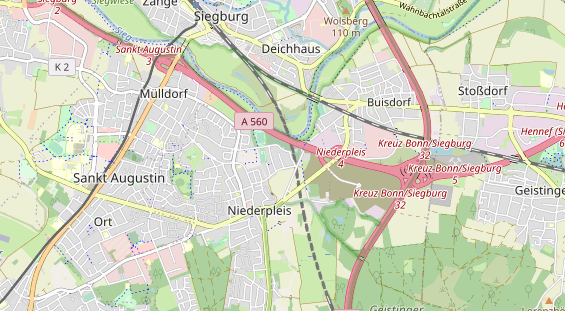 physical therapy on map