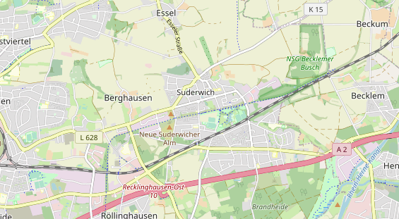 physical therapy on map