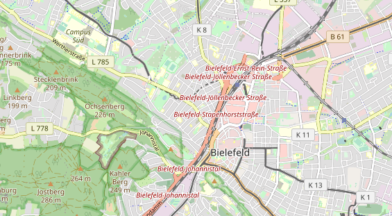 physical therapy on map