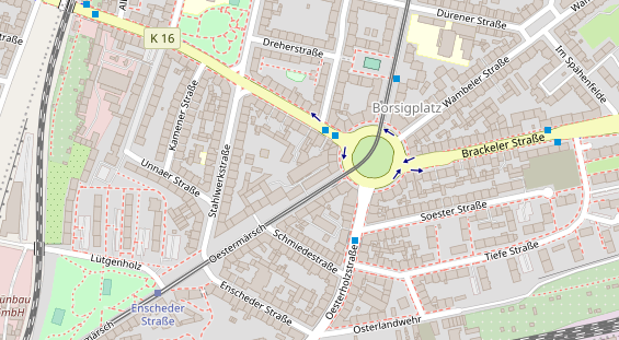 Physiotherapie auf Satellitenbild