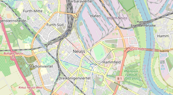 physical therapy on map