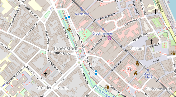 Physiotherapie auf Satellitenbild