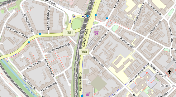 Physiotherapie auf Satellitenbild