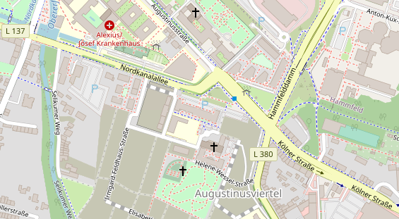 Physiotherapie auf Satellitenbild