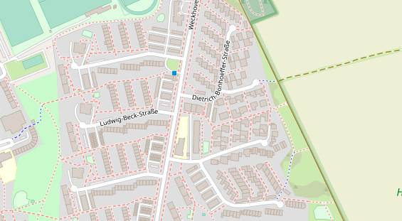 Physiotherapie auf Satellitenbild