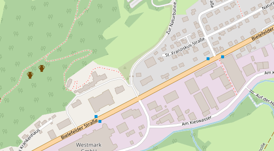 Physiotherapie auf Satellitenbild