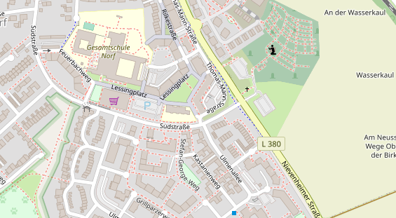 Physiotherapie auf Satellitenbild