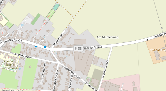 Physiotherapie auf Satellitenbild