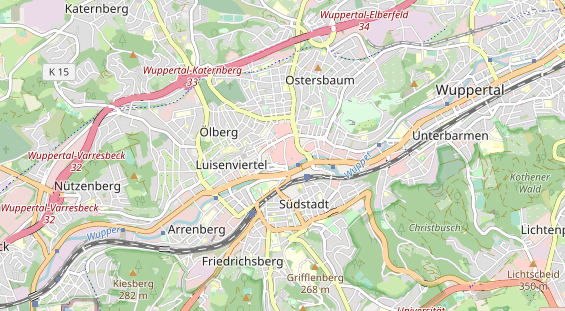 physical therapy on map