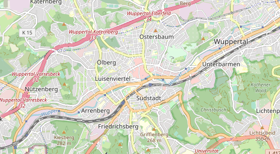 physical therapy on map