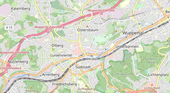 physical therapy on map