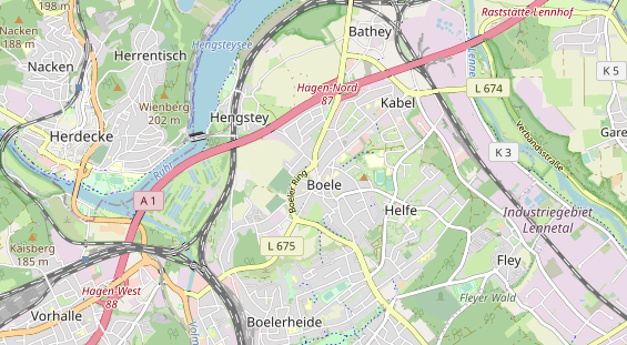 physical therapy on map