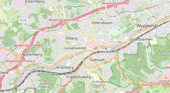 physical therapy on map