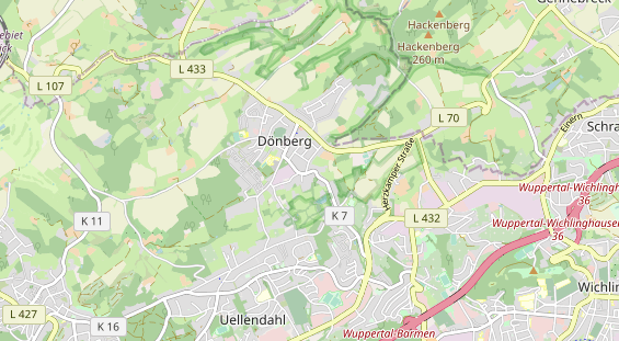 physical therapy on map