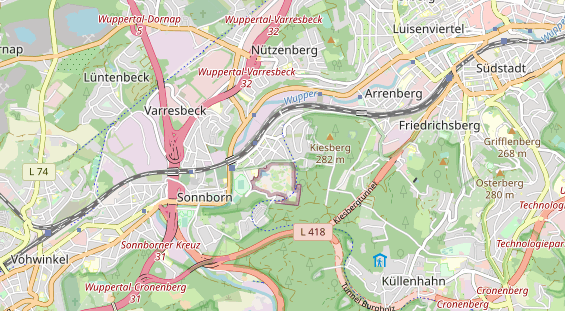 physical therapy on map