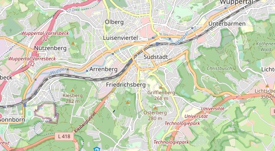 physical therapy on map