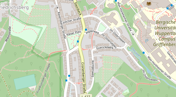 Physiotherapie auf Satellitenbild