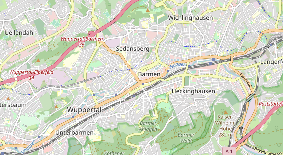 physical therapy on map