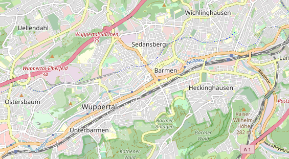 physical therapy on map