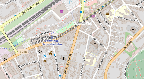 Physiotherapie auf Satellitenbild