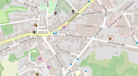 Physiotherapie auf Satellitenbild