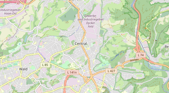 physical therapy on map