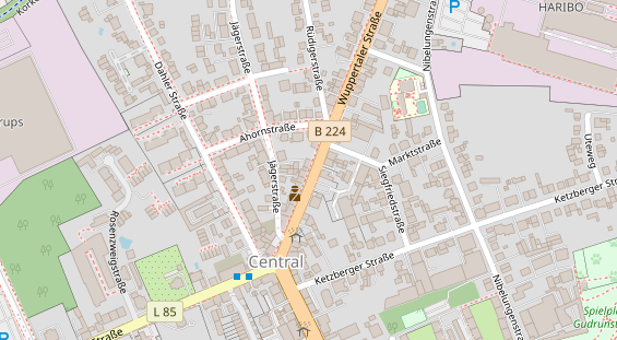 Physiotherapie auf Satellitenbild