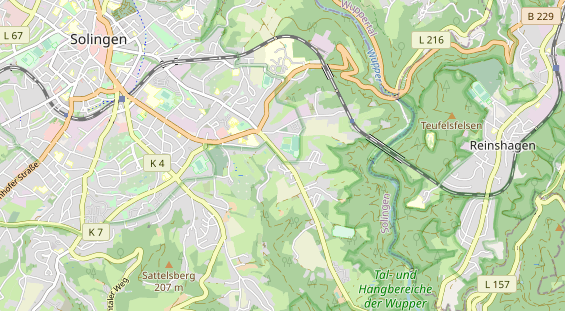 physical therapy on map