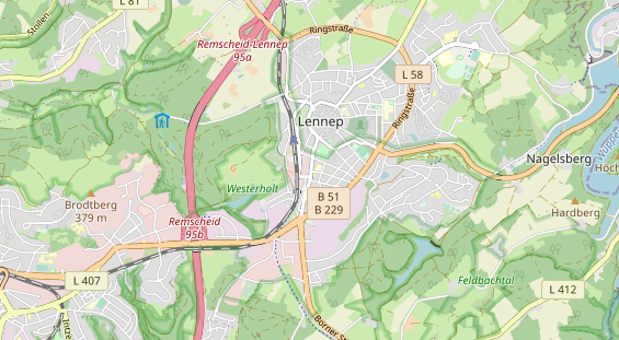 physical therapy on map