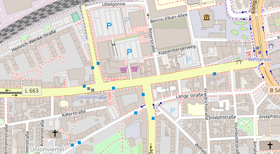 Physiotherapie auf Satellitenbild