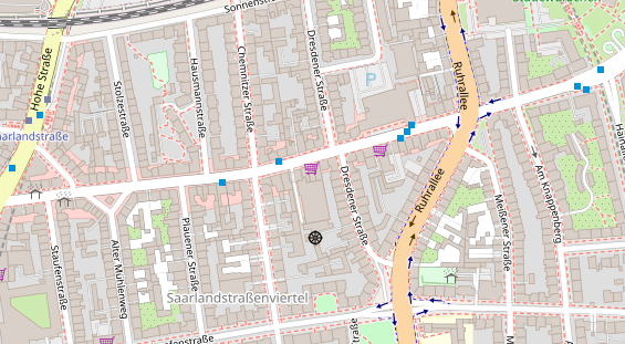 Physiotherapie auf Satellitenbild