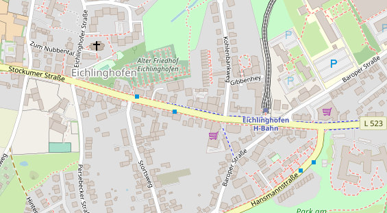 Physiotherapie auf Satellitenbild