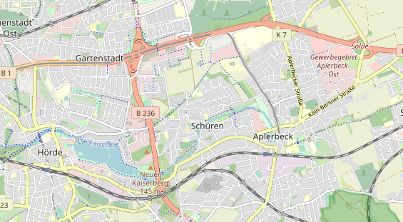 physical therapy on map