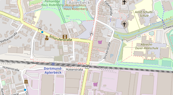 Physiotherapie auf Satellitenbild