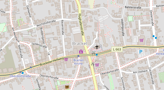 Physiotherapie auf Satellitenbild